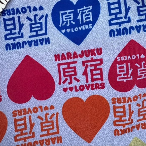 VTG Y2K HARAJUKU LOVERS tote with charm - Picture 4 of 8